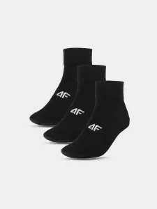 Men's Casual Socks Above the Ankle (3pack) 4F - Black #9505884