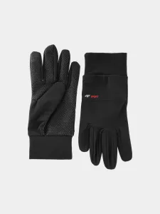 Unisex pleteninové rukavice Touch Screen - čierne #8256129
