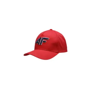 4F JUNIOR-BASEBALL CAP  M107-62S-RED Červená 45/54cm