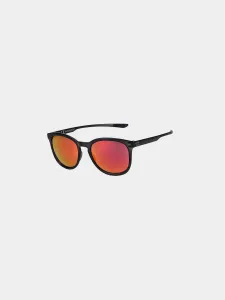 Unisex slnečné okuliare s viacfarebným povrchom - červené