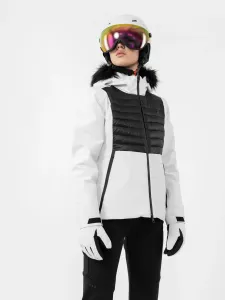 Dámska lyžiarska bunda 4FPRO s recyklovanou výplňou PrimaLoft® Black #7763506