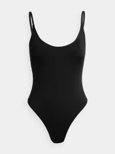 Jednodielne plavky 4F čierna farba, mäkké košíky