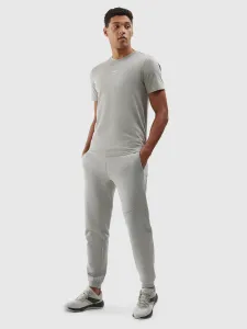 Pánske teplákové nohavice typu jogger z organickej bavlny - šedé