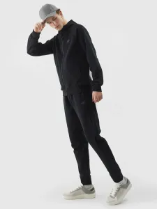 Pánske teplákové nohavice typu jogger - čierne #9303884