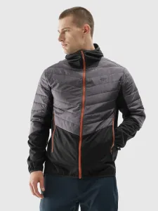 Pánska trekingová bunda s membránou 8000 a výplňou Primaloft Black Insulation Eco - antracitová