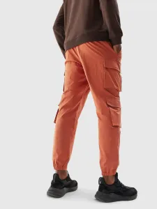 Pánske casual cargo nohavice - oranžové
