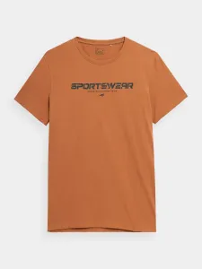 4F MEN´S T-SHIRT Pánske tričko, hnedá, veľkosť XL
