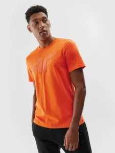 Pánske regular tričko s potlačou - oranžové