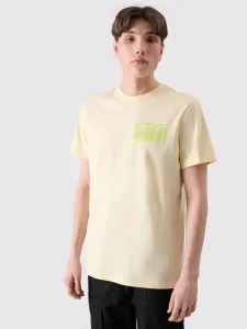 Pánske regular tričko s potlačou - žlté