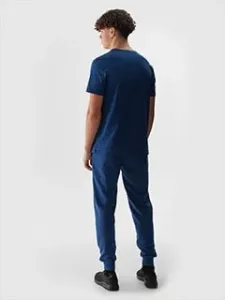 Pánske teplákové nohavice typu jogger - denim #8683988