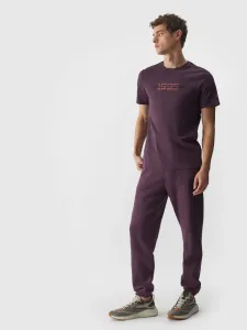 Pánske teplákové nohavice typu jogger - fialové #8586160