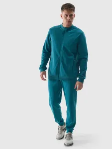Pánske teplákové nohavice typu jogger - morské zelené #9009024