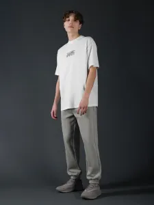 Pánske teplákové nohavice typu jogger z organickej bavlny 4F x Robert Lewandowski #7951525