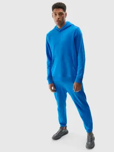 Pánske teplákové nohavice typu jogger z organickej bavlny - modré