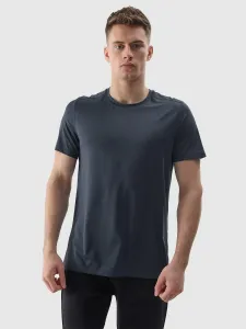 Pánske tréningové regular tričko z recyklovaných materiálov - denim