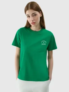 Dámske regular tričko s potlačou - zelené