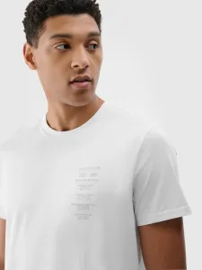 Pánske regular tričko s potlačou - biele