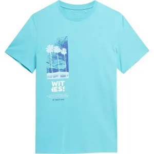 4F MEN´S T-SHIRT Pánske tričko, svetlomodrá, veľkosť L
