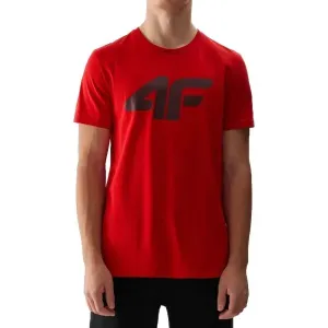 4F T-SHIRT BASIC Pánske tričko, vínová, veľkosť #9257285