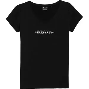 4F TSHIRT W Dámske tričko, čierna, veľkosť S