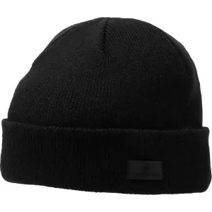 4F WINTER CAP Pánska zimná čiapka, čierna, veľkosť #8625356