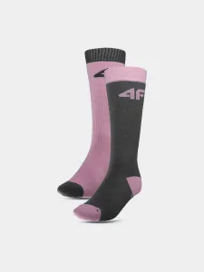Dievčenské lyžiarske ponožky (2-pack) - viacfarebné #8153282