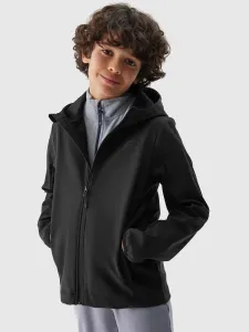 Chlapčenská vetroodolná softshellová bunda s membránou 5000 - čierna #8825107