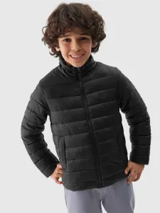 Chlapčenská zatepľovacia bunda s recyklovanou výplňou - čierna