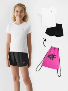 Dievčenská športová súprava na telesnú výchovu (tričko+šortky+batoh-vak) #7951887