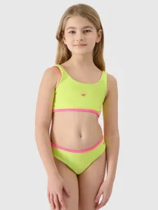 Dievčenské dvojdielne plavky - zelené/ružové