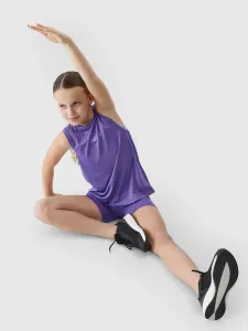 Dievčenský rýchloschnúci športový top - fialový