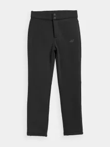 Dievčenské lyžiarske softshellové nohavice s membránou 5000 - čierne #7996748