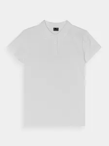 Dievčenské regular polo tričko - biele
