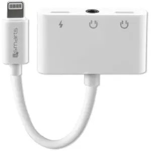 4smarts Audio and Charging Splitter White