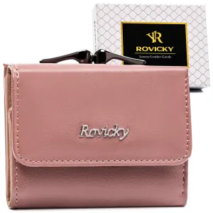 Klasická, malá dámska peňaženka s háčikom a patentkou — Rovicky #9182702