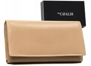 Priestranná Dámska kožená peňaženka na patentku — 4U Cavaldi