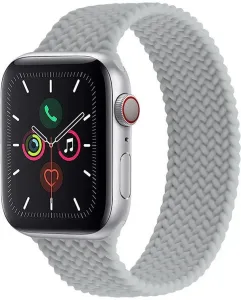 4wrist Elastický silikonový řemínek pro Apple Watch 38/40/41 mm - Grey #7759410