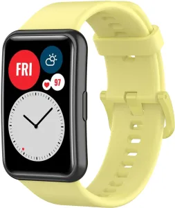 4wrist Silikonový řemínek pro Huawei Watch FIT, FIT SE, FIT new - Yellow