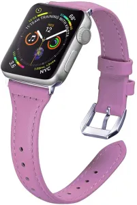 4wrist Kožený řemínek pro Apple Watch - 42/44/45/49 mm - Purple