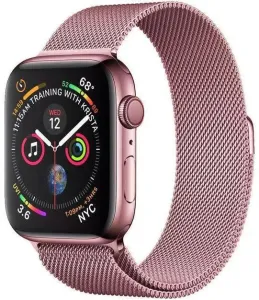 4wrist Oceľový milánsky remienok na Apple Watch – Ružový 38/40/41 mm