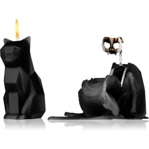 54 Celsius PyroPet KISA (Cat) dekoratívna sviečka Black 17 cm #893845
