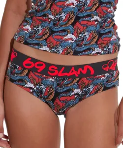 Women's panties 69SLAM moon dragon red #7375781