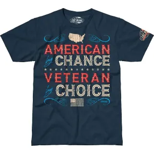 Pánske tričko 7.62 Design® Veteran By Choice - modré (Veľkosť: M)