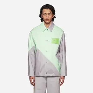 Pánska košeľová bunda A-COLD-WALL* X Mackintosh geometrické tielko ACWMO096A sivá / zelená
