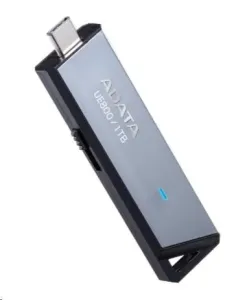 ADATA Flash Disk 1TB UE800, USB 3.2 USB-C, Elite drive, šedá kov čierna plast