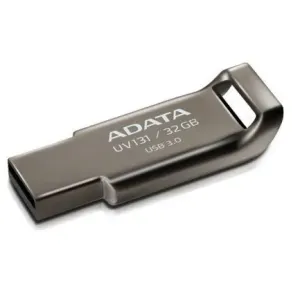 ADATA Flash Disk 32GB UV131, USB 3.1 Dash Drive, Chromium, kov, sivá