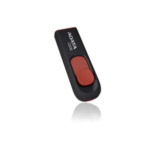 8 GB . USB kľúč . ADATA DashDrive™ Classic C008 USB 2.0, čierno-červený AC008-8G-RKD