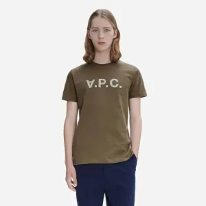 Pánske tričko A. P. C. tričko VPC Bicolore H COBQX-H26217 Khaki / sivá