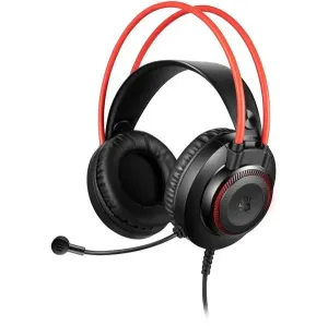 A4Tech Bloody G200, sluchátka s mikrofonem, bez ovládání hlasitosti, černá, herní sluchátka, podsvícené typ 3.5 mm jack + USB