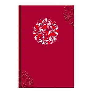 Zápisník A5 Folk Ornament červený, linajkový